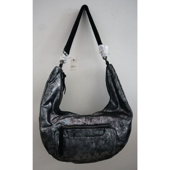 We The Free x Free People OB1676413 Black Metallic Sparta Sling Bag - Picture 7 of 16